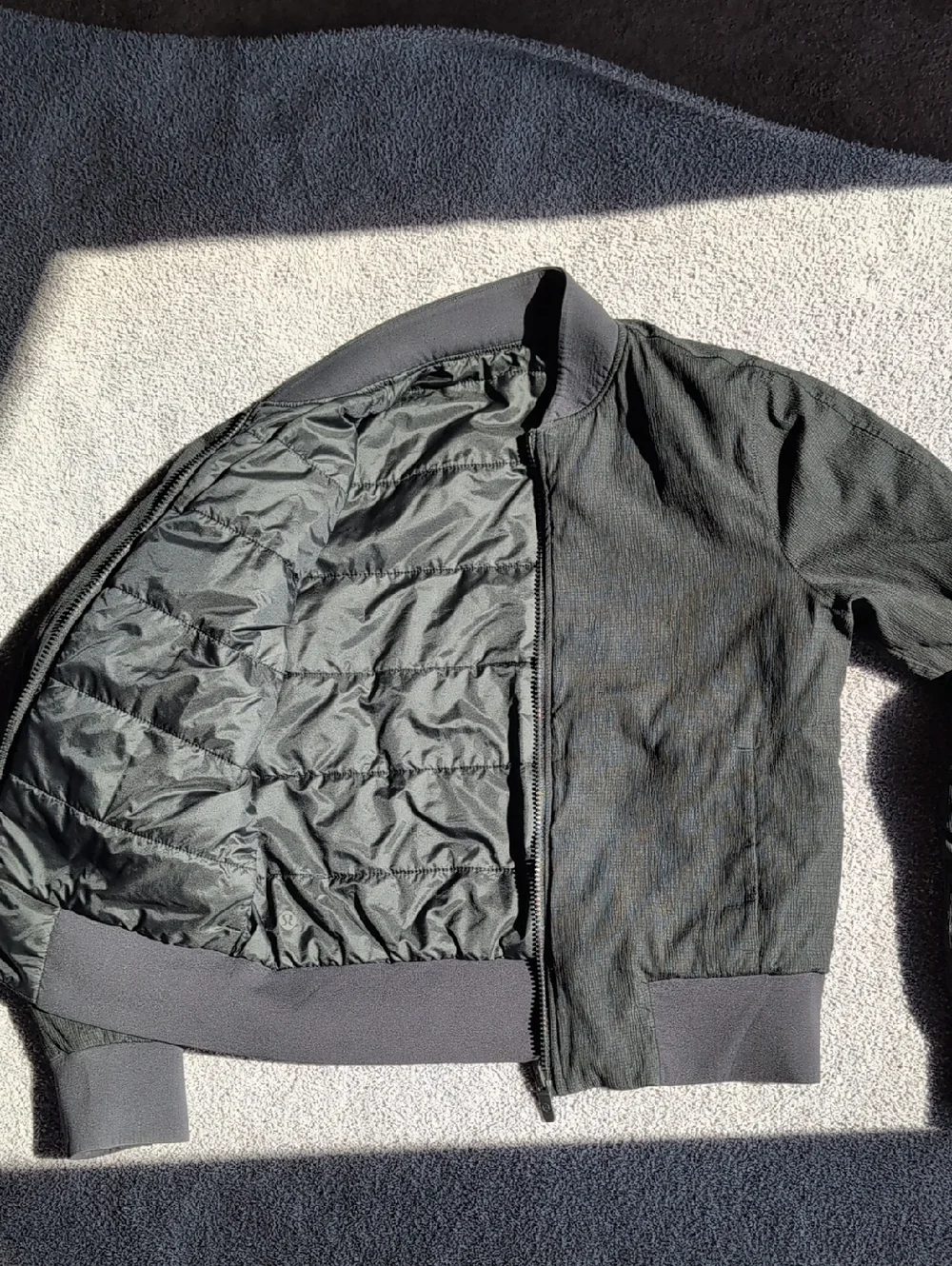 Lululemon Black Reversible Bomber Jacket Size 4